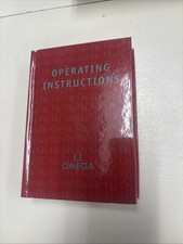 GENUINE Omega Speedmaste Operating Watch Instructions 10/03 2003