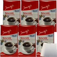 Jeden Tag Kaffee Naturmild Erlesener Spitzenkaffee 6X500G Packung Usy Block