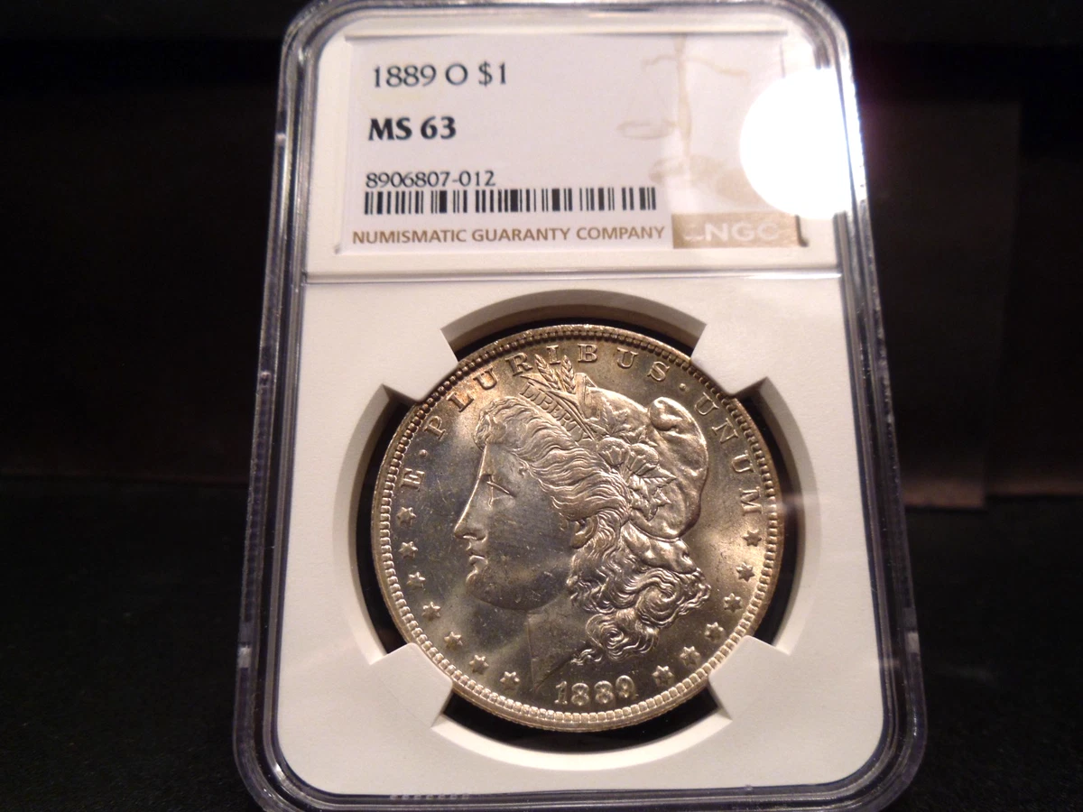NGC Grade MS 63 1889 Year Morgan US Dollars (1878-1921) for sale