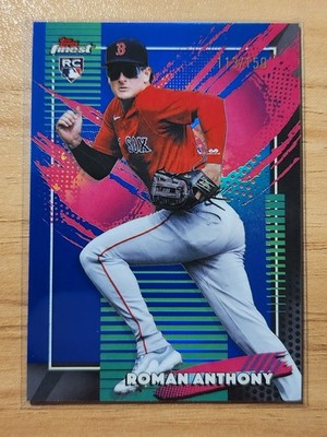 2026 Topps Finest Roman Anthony RC RARE #206  True Blue Refractor #d/150