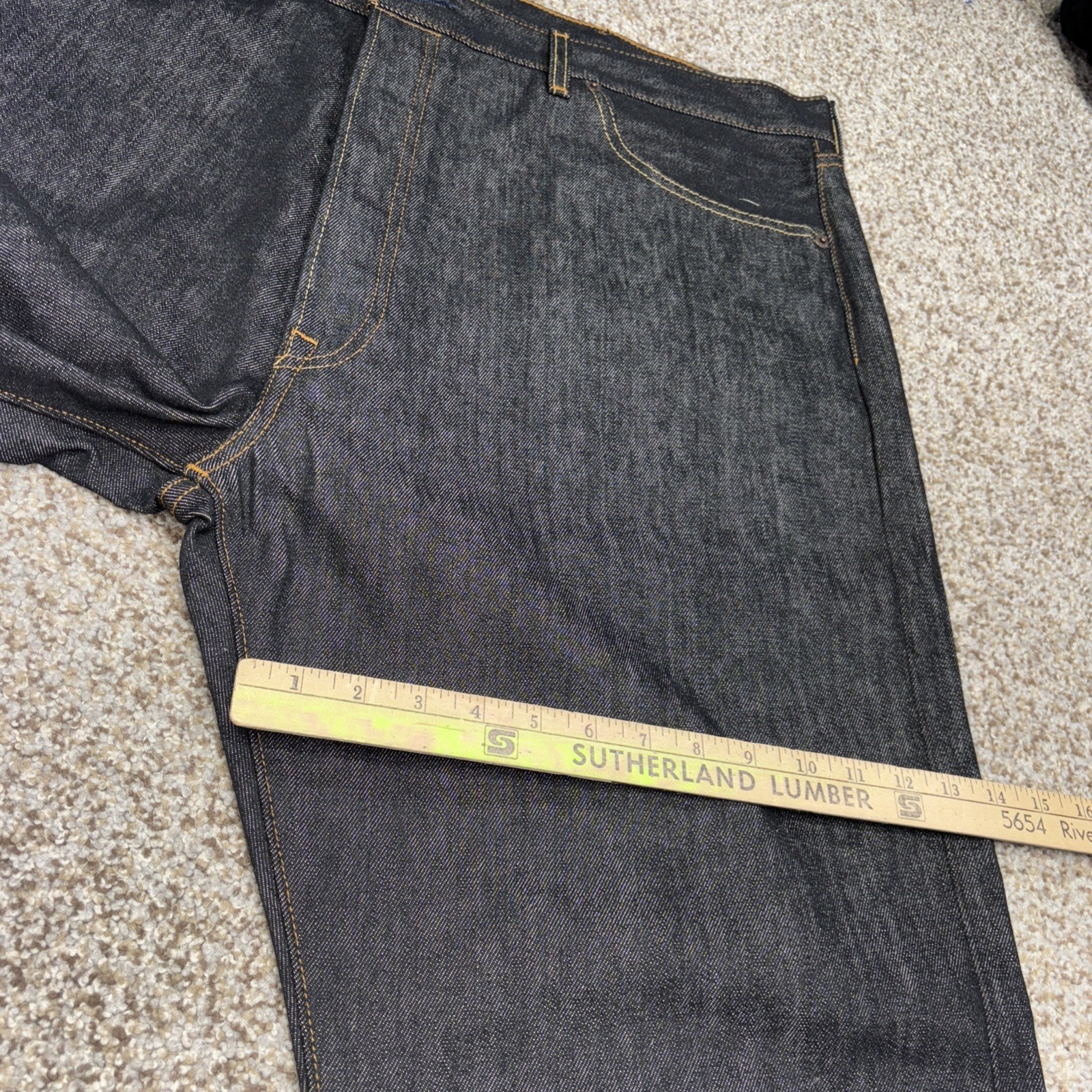 Levi's Men’s 501 Original Straight Jeans 44x32 Fits 43 X 31 Missing Button - View 15