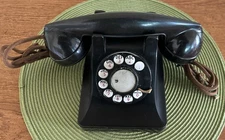 Bell System Western Electric M F1 Rotary Phone Vintage Bakelite 1940's Heavy