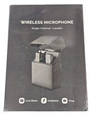 Plug-Play Wireless Lavalier Microphone for iPhone iPad with Charging Case, MPEDO