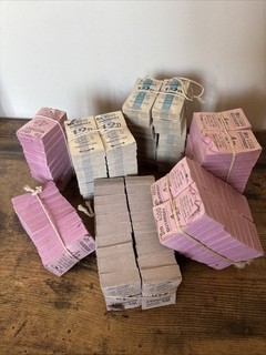 VINTAGE UNUSED GUERNSEY BUS TICKETS 120x BUNDLES Lot 2