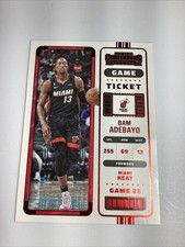 Bam Adebayo-Miami Heat-2022-23 Panini Contender Basketball  #63-Red Foil Card