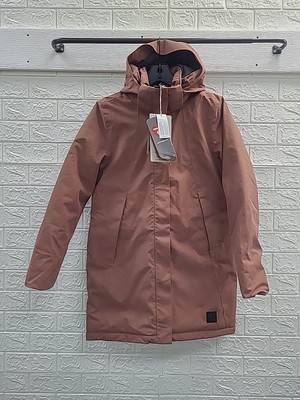 New Jack Wolfskin Salier Hooded Winter Coat Size XSmall Wild Ginger
