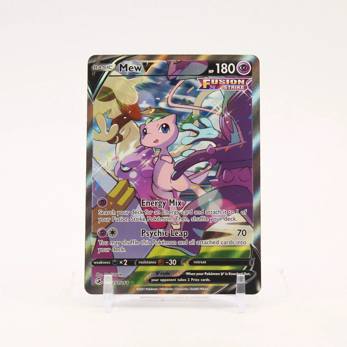 Mew V 251/264 Swsh08: Fusion Strike for sale | eBay