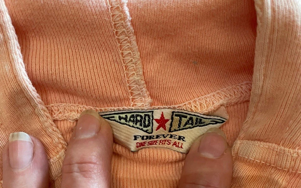 Женская толстовка с капюшоном Hard Tail Forever на молнии искусственно состаренный хлопок OS - Изображение 4 из 4