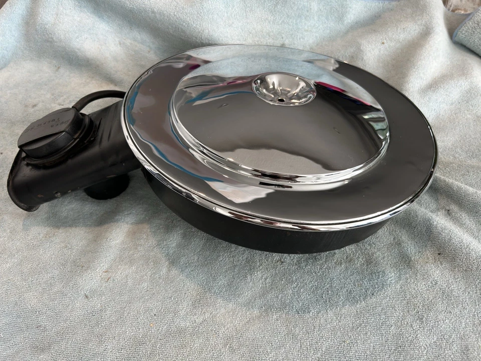 Pontiac Lemans Firebird Sprint 1968-69 OHC 6 4 BBL filtro de aire con tapa cromada Foto 2 de 4