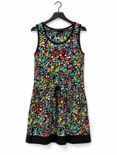 Marc by Marc Jacobs 100% Silk Abstract Print D Dress Sleeveless Pockets Size S