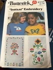 VTG BUTTERICK #4345 -EMBROIDERY TRANSFERS PATTERN FF UNCUT-6 DESIGNS-UNCUT, FF