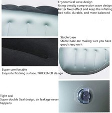 Car Air Mattress Back Seat Gap Pad Fill Extender Mattress For Suv Dogs Kids Adul