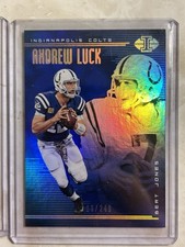 2018 Panini Illusions Andrew Luck Bert Jones #75 Colts /249 Football Card