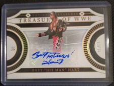 Bret Hart Autographed Card Limited to 10 WWE Wrestling Collectible Used