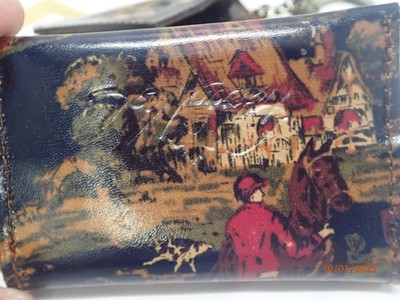 Patricia Nash Isabela Leather Card Holder w/ Key Chains - Kent Countryside
