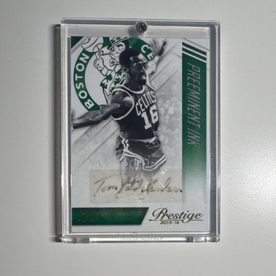 Panini 2015-16 Prestige Preeminent Ink Autograph Tom 'Satch' Sanders Celtics