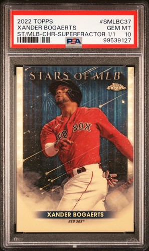 2022 Topps Chrome Stars of MLB SMLBC37 Xander Bogaerts SUPERFRACTOR 1/1  PSA 10