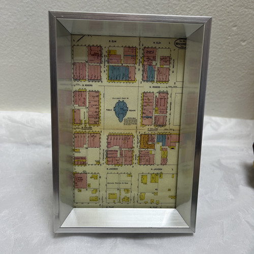 Brushed Aluminum Picture Frame 3 1/4 x 5 1/4