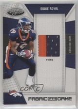 2010 Certified Fabric of the Game Prime 47/50 Eddie Royal #54 t8i