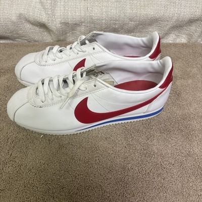 New Nike Cortez Leather White Red Sneaker Shoes Size US 12 Women s 2018