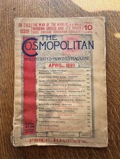 The Cosmopolitan Magazine, April 1897– H.G. Wells’ War of the Worlds