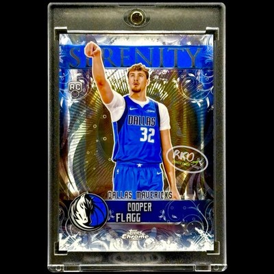 COOPER FLAGG ROOKIE BLUE CHROME CARD 2025-26 Topps Chrome - Mavericks