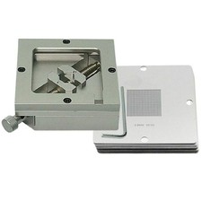 Reballing Kit 90mm Reball Station Fixture Jig 10PCS Stencil