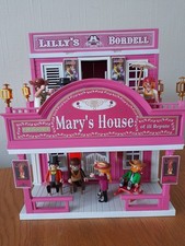 Playmobil Western Haus Bordell Unikat Custom Cowboy Gebäude Stadt Vintage