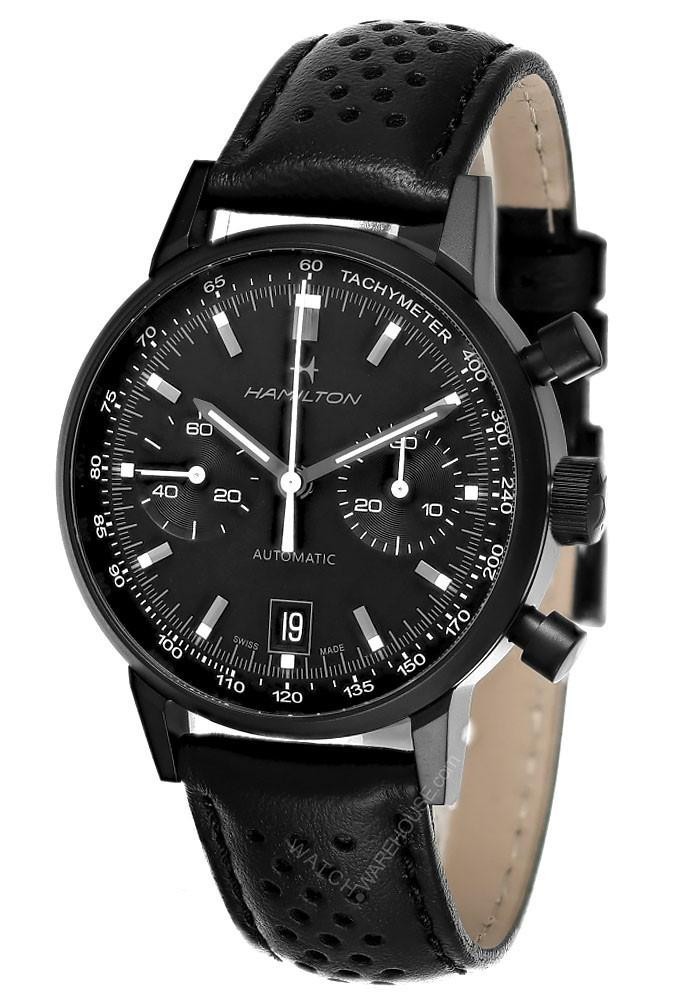 Hamilton American Classic Intra-Matic Chrono 40mm Leather Men's