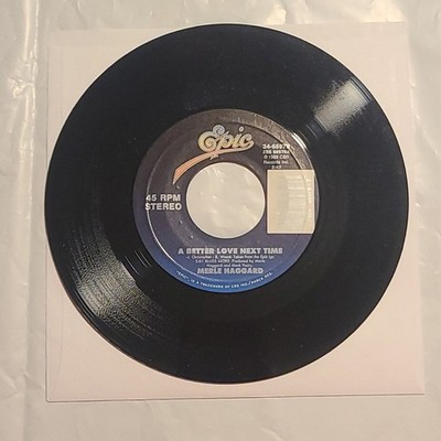 Merle Haggard~ A Better Love Next Time/ Losin' In Las Vegas 45 RPM Record 