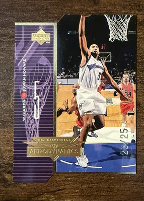 #ad #ad 1998 99 UPPER DECK AERODYNAMICS JUWAN HOWARD GOLD DIE CUT 25 $299.99