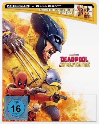 Deadpool & Wolverine (Limited Steelbook Edition) 4K UHD + Blu-ray  NEU