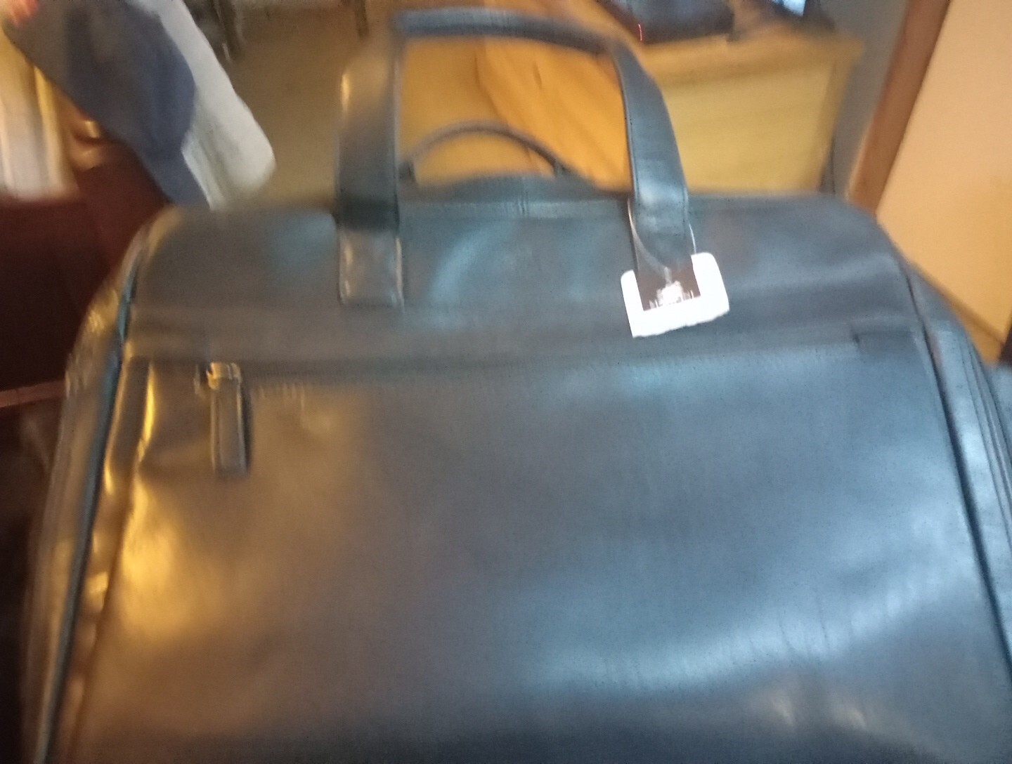 Mancini Buffalo Double Compartment Briefcase for Laptop and 
