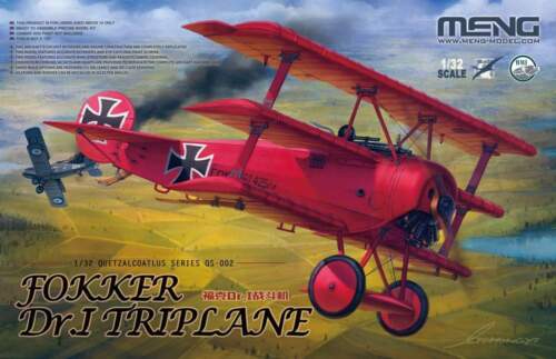 Meng Model 1/32 Fokker Dr.I Triplane #QS-002 #002  📌Listed in USA📌 - Picture 1 of 3