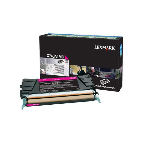 Lexmark Toner X746A1MG Magenta FüR Lexmark X746, Lexmark X748, Ovp-image