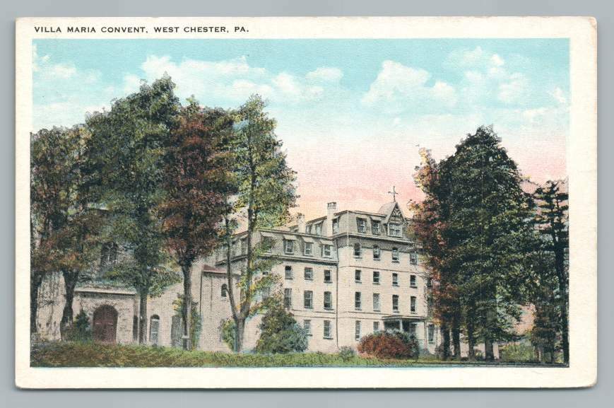 Villa Maria Convent WEST CHESTER Pennsylvania Antique Tichnor