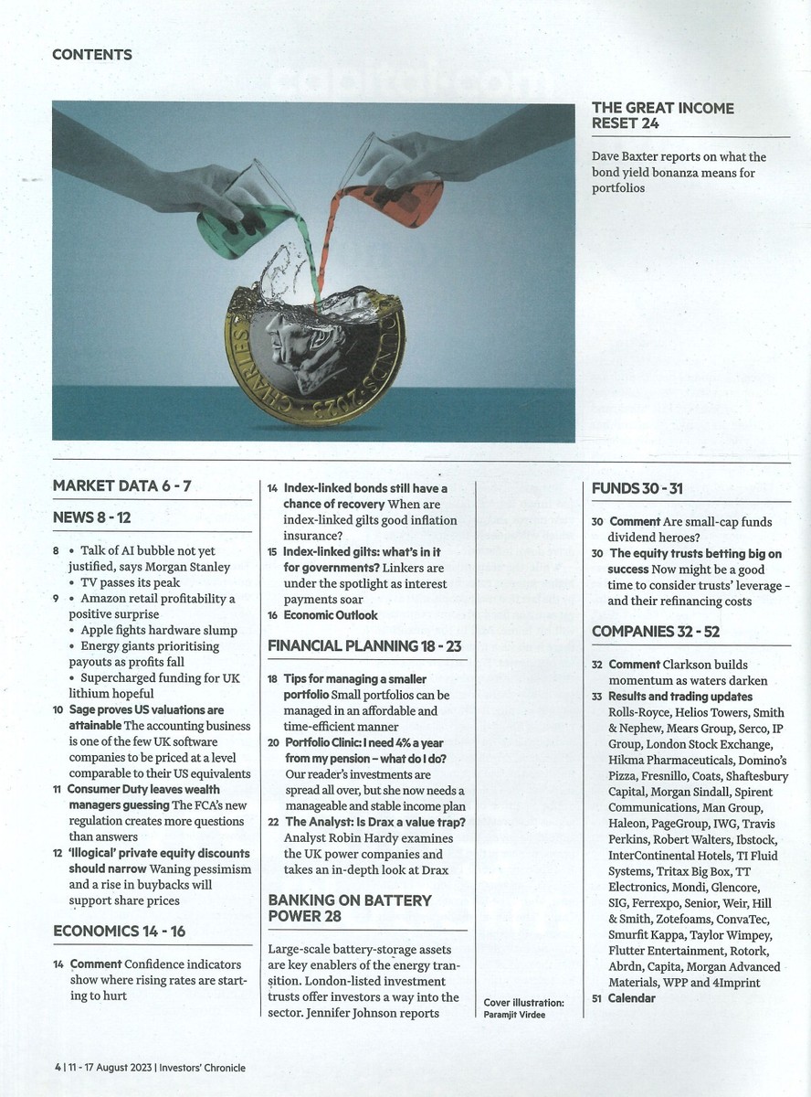 UK Investors Chronicle Magazine: Great Income Reset, AI Big