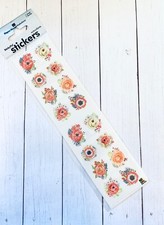 Poppies Flower Planner Stickers Papercraft Envelope Seals Floral Wedding Shower