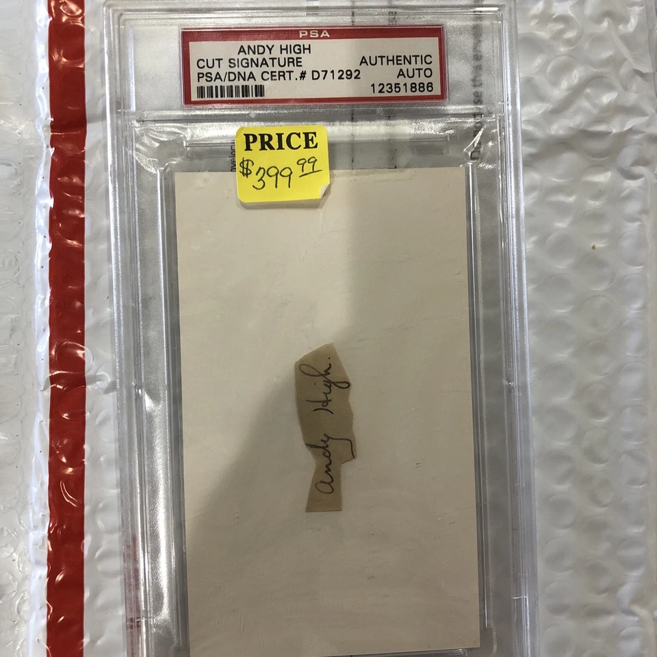 Andy Aird High PSA Cut Signature RARE! - Image 2 of 4
