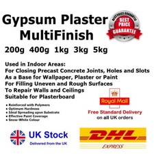 Snow White Gypsum Plaster Multi Finish Repair Filler Reinforced With Polymers
