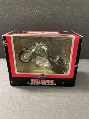 2001 Cavanagh HARLEY DAVIDSON Ornament Collection GREEN Motorcycle Christmas