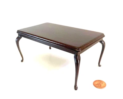BESPAQ DOLLHOUSE MINIATURE RECTANGULAR DINING TABLE 1142 MH