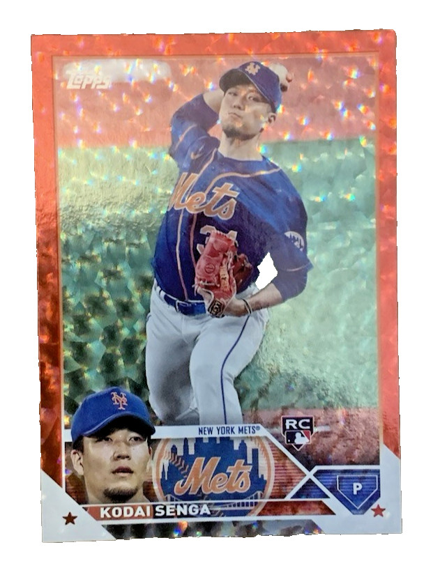 2023 Topps Series 2 KODAI SENGA RC ROOKIE RED ICE FOIL 25/199 METS HOLOFOIL #362