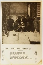 RPPC Ora Pro Nobis Pray For Us Religious Poem Real Photo Postcard people praying