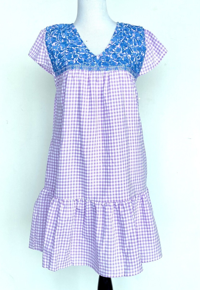josie embroidered dress Girl's Josie Dress in Blue Party Dot size 12M main image 1