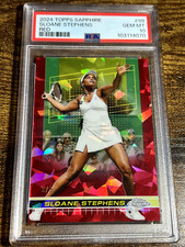 SLOANE STEPHENS 2024 Topps Chrome Tennis Sapphire Red Refractor /5 #99 PSA 10