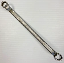 Vintage INDESTRO TOOLS No. 911 Deep Offset Box End Wrench 3/8" x 7/16" USA