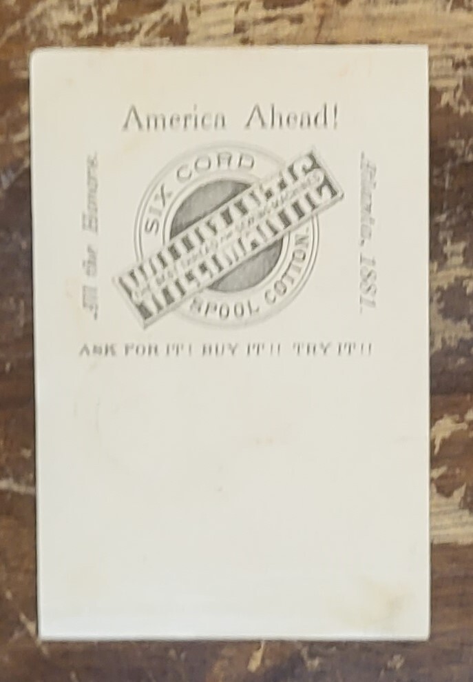 Victorian Trade Card Willimantic Thread Booming