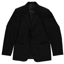 BOYS CHILDRENS JUNIORS KIDS PLAIN BLACK  SCHOOL BLAZER.  37 Inch Chest Size
