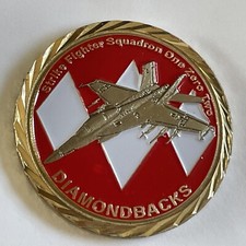 Pièce défi 102 escadron de chasse d'attaque DIAMONDBACKS classe mondiale